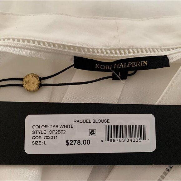 Kobi Halperin size M linen Black Sleeveless Button-Up Top - Picture 9 of 9